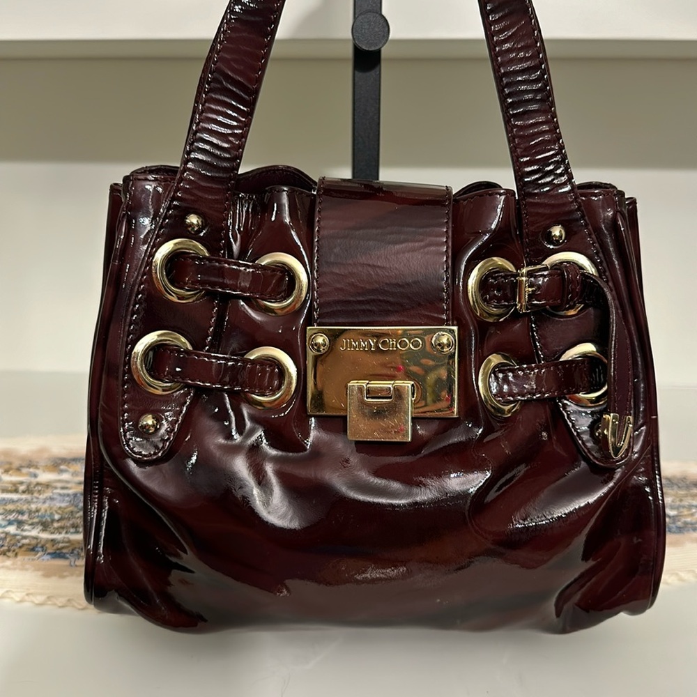 🔥Jimmy Choo Patent Leather Handbag🔥 - Picture 3 of 15